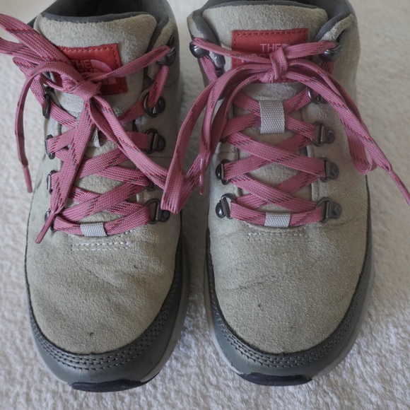 The North Face Kids' Pink and Gray Sneakers - Picture 1 of 6